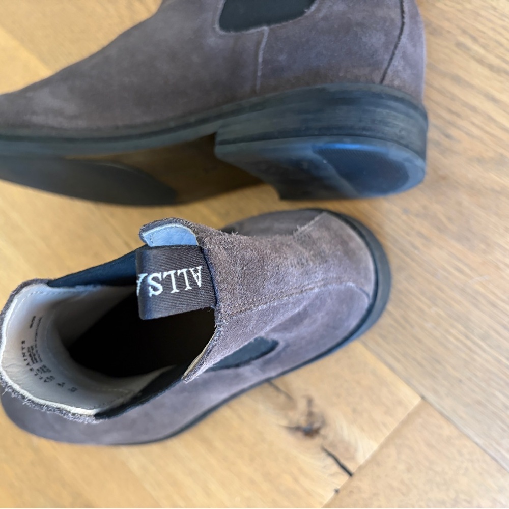 All Saints Charcoal Suede Men's Chelsea Boots - Picture 6 of 7